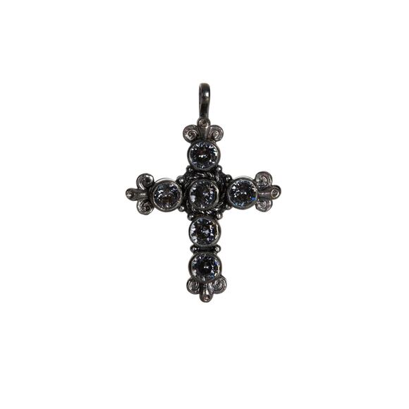 VIRGINS SAINTS & ANGELS VSA Audrey Medallion in Gunmetal - Picture 1 of 7